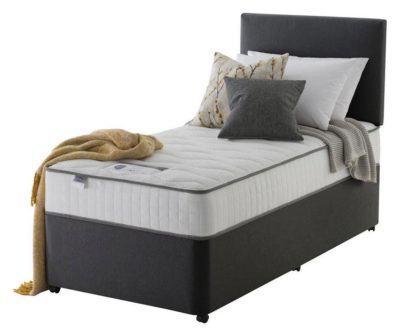 Silentnight Middleton Charcoal Memory Divan - Single.
